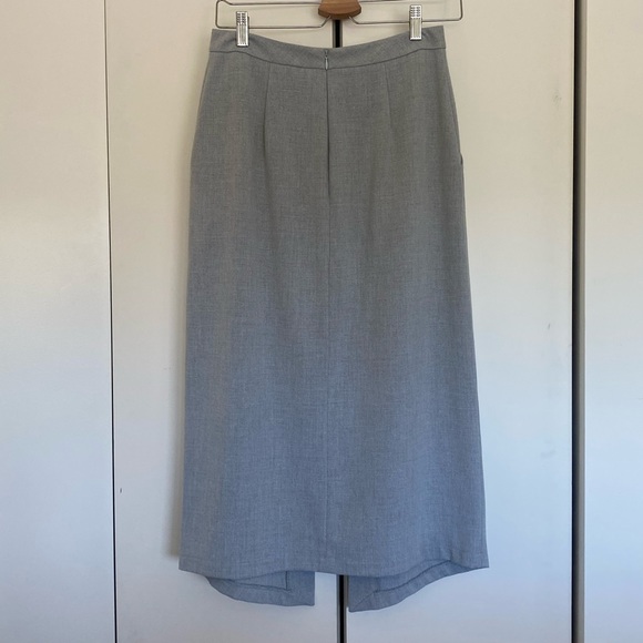 Meg Shop gray midi skirt - Picture 2 of 6
